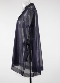 Long-sleeved silk tunic - Night