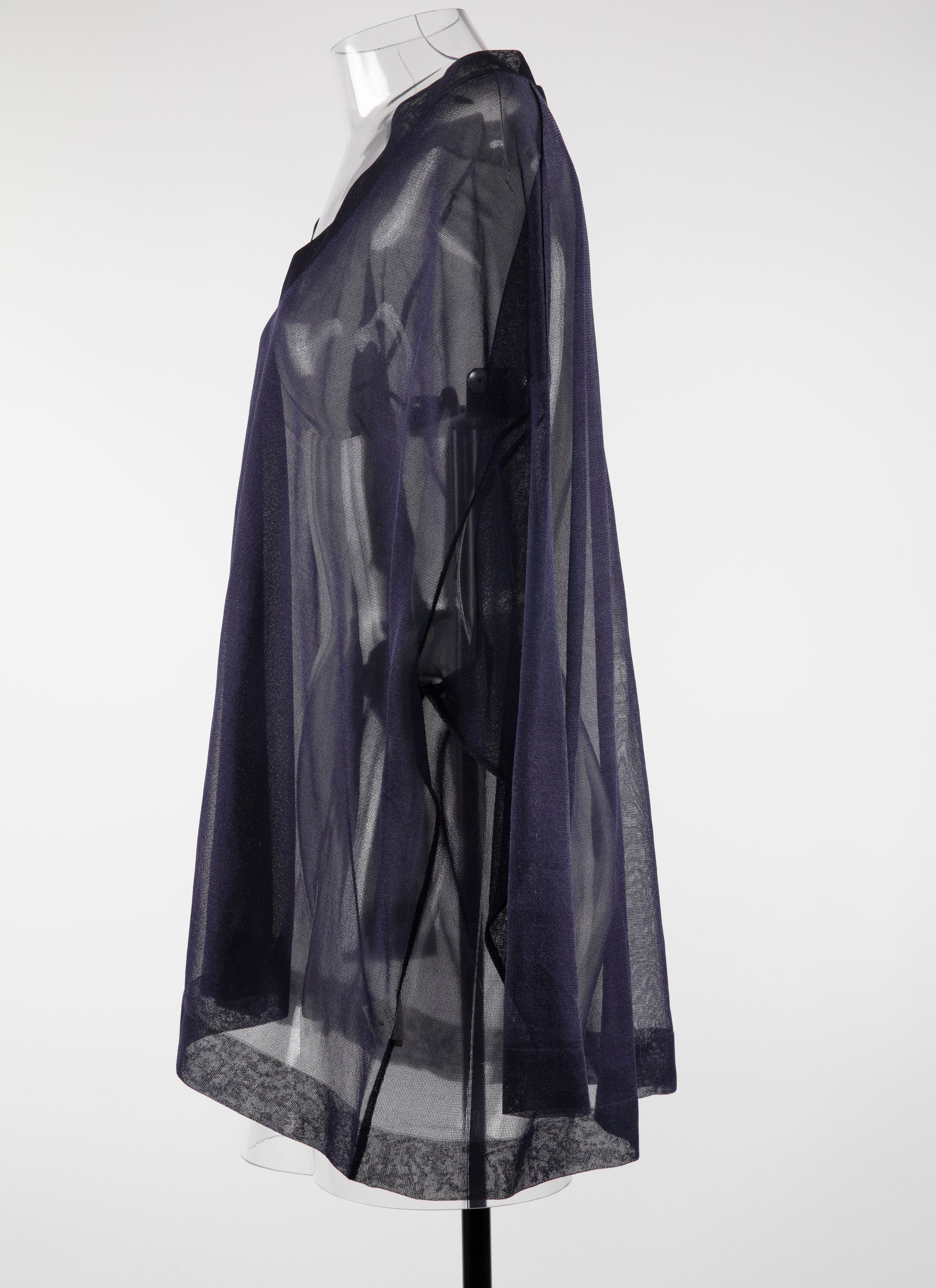 Long-sleeved silk tunic - Night