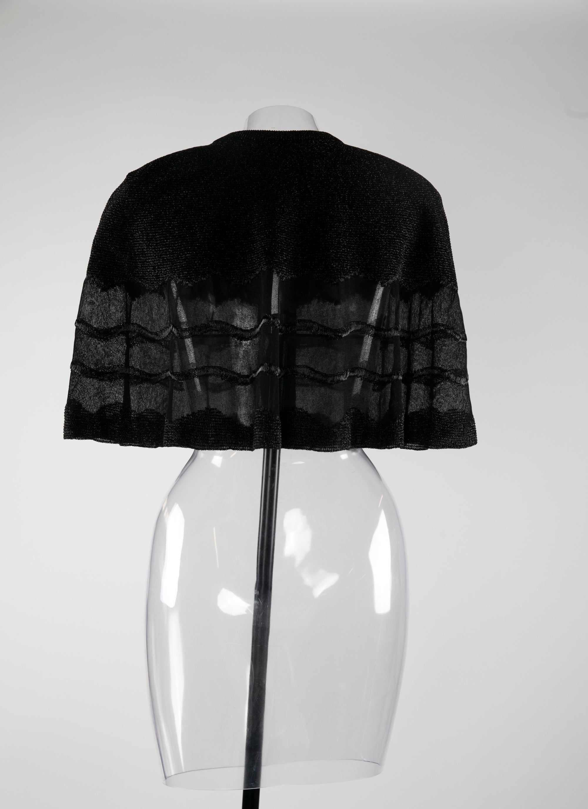 Sleeveless bolero - Black intense