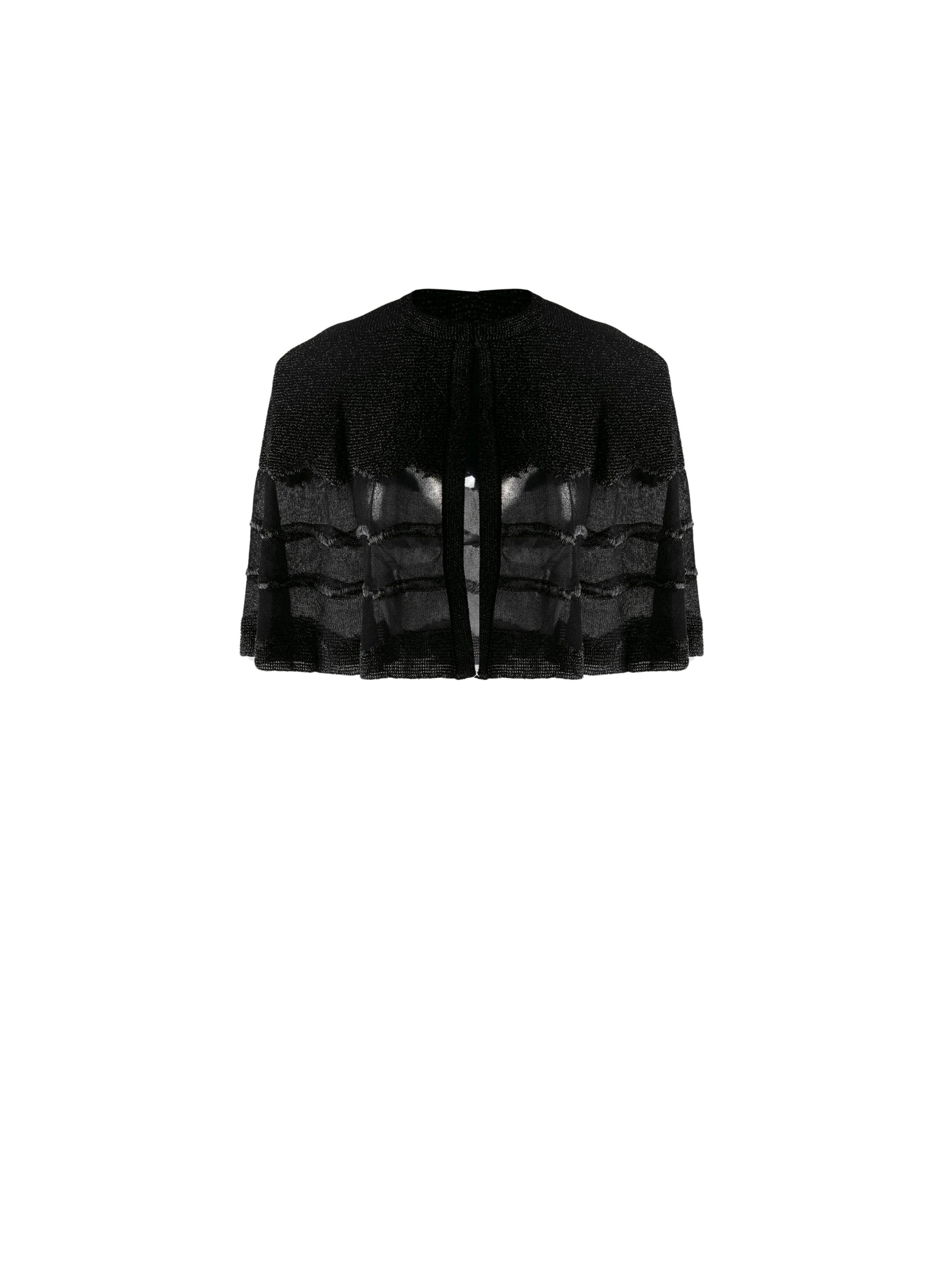 Sleeveless bolero - Black intense
