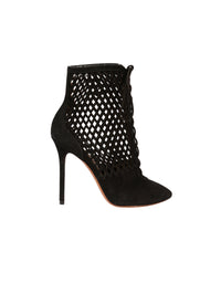 Losange boots in leather - Black