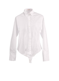 Chemise body en popeline japonaise - Blanc
