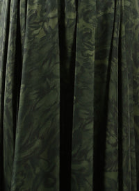 Silk floral skirt - Fir tree