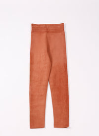Iconic velvet legging - Caramel