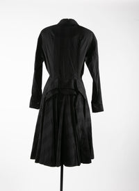 Mussola Boa dress - Black intense