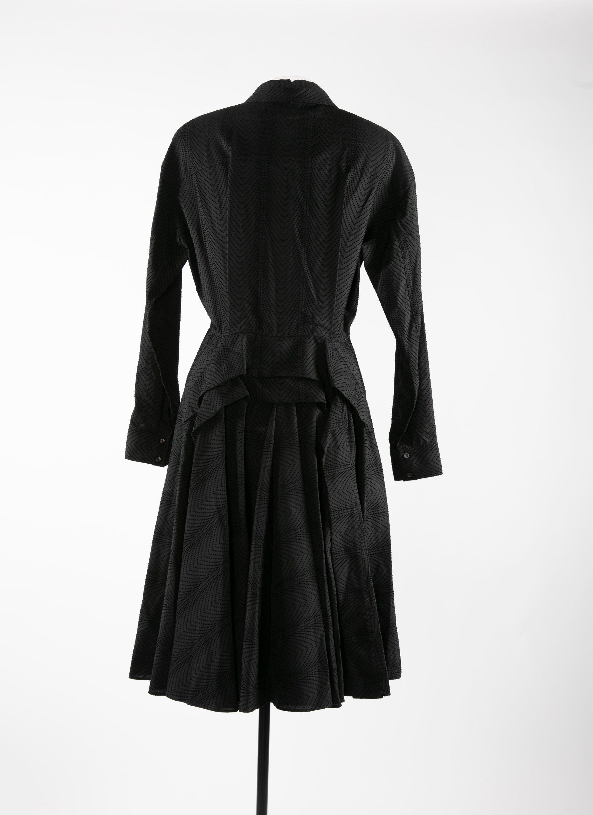 Mussola Boa dress - Black intense