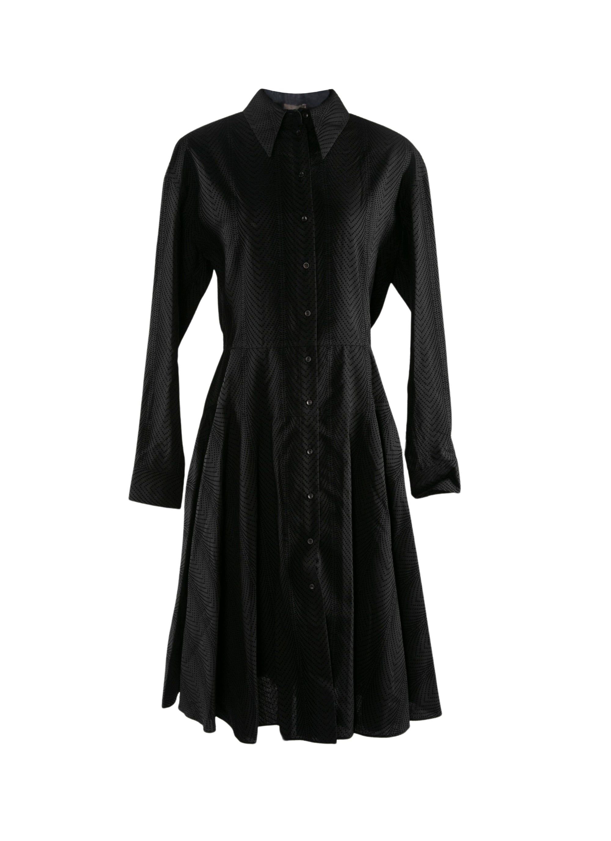 Mussola Boa dress - Black intense