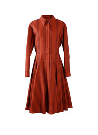 Robe Mussola Boa - Rouge Foncé