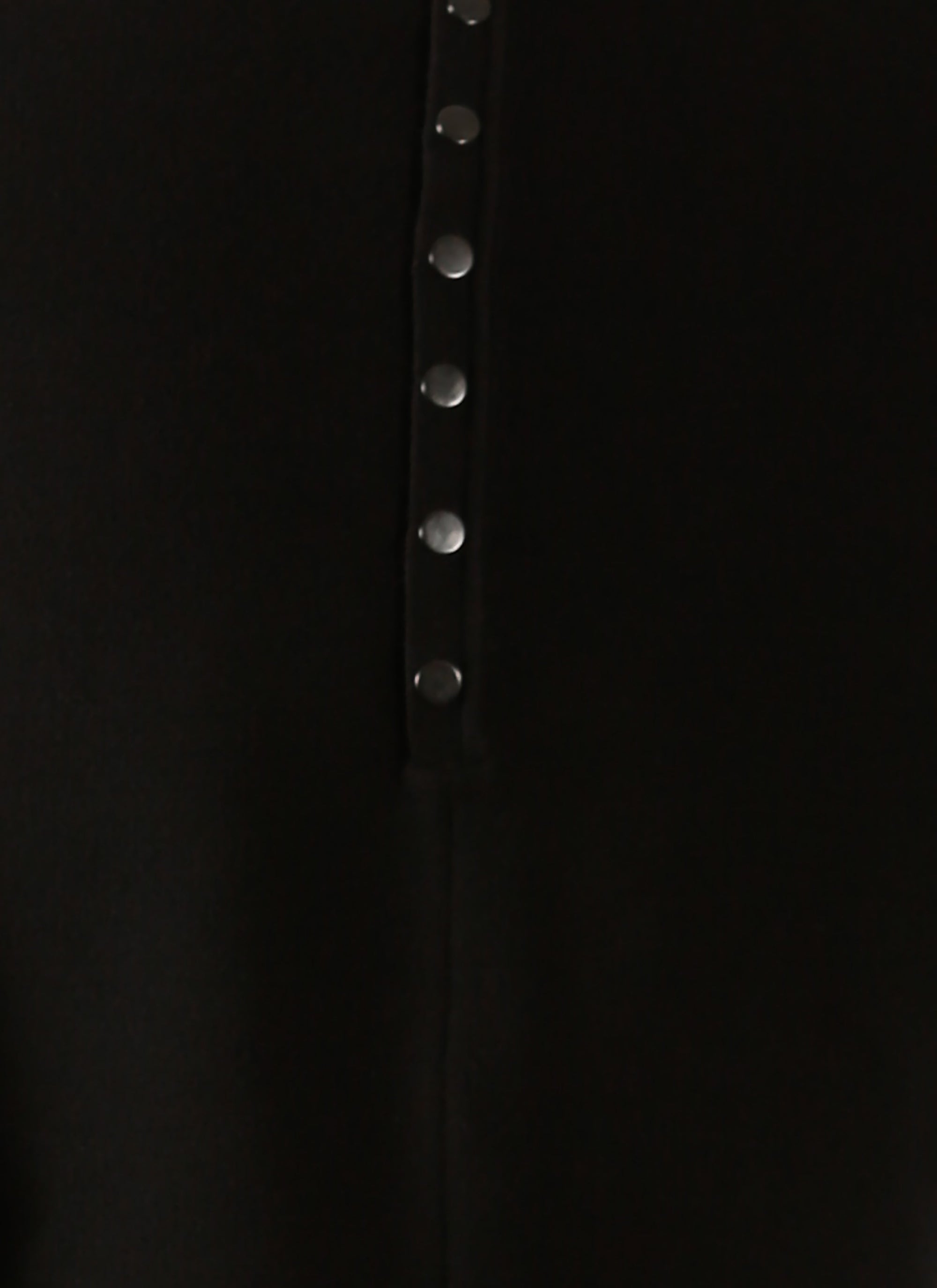 Ingenue long sleeve dress in wool - Black