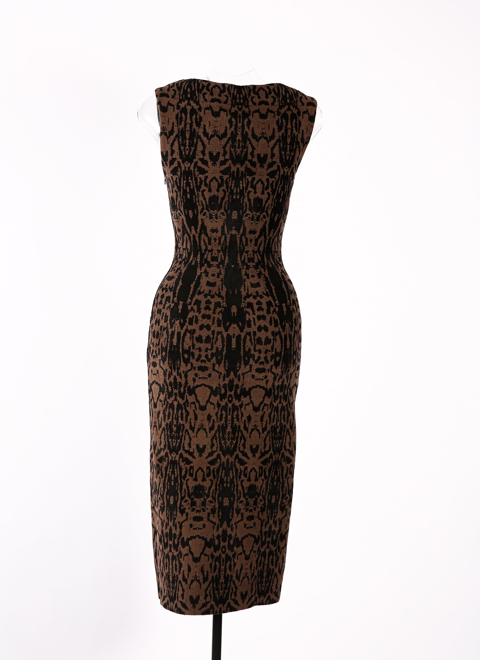Pantera sleeveless dress - Black & Brown