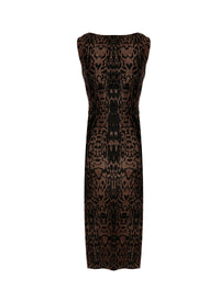 Pantera sleeveless dress - Black & Brown