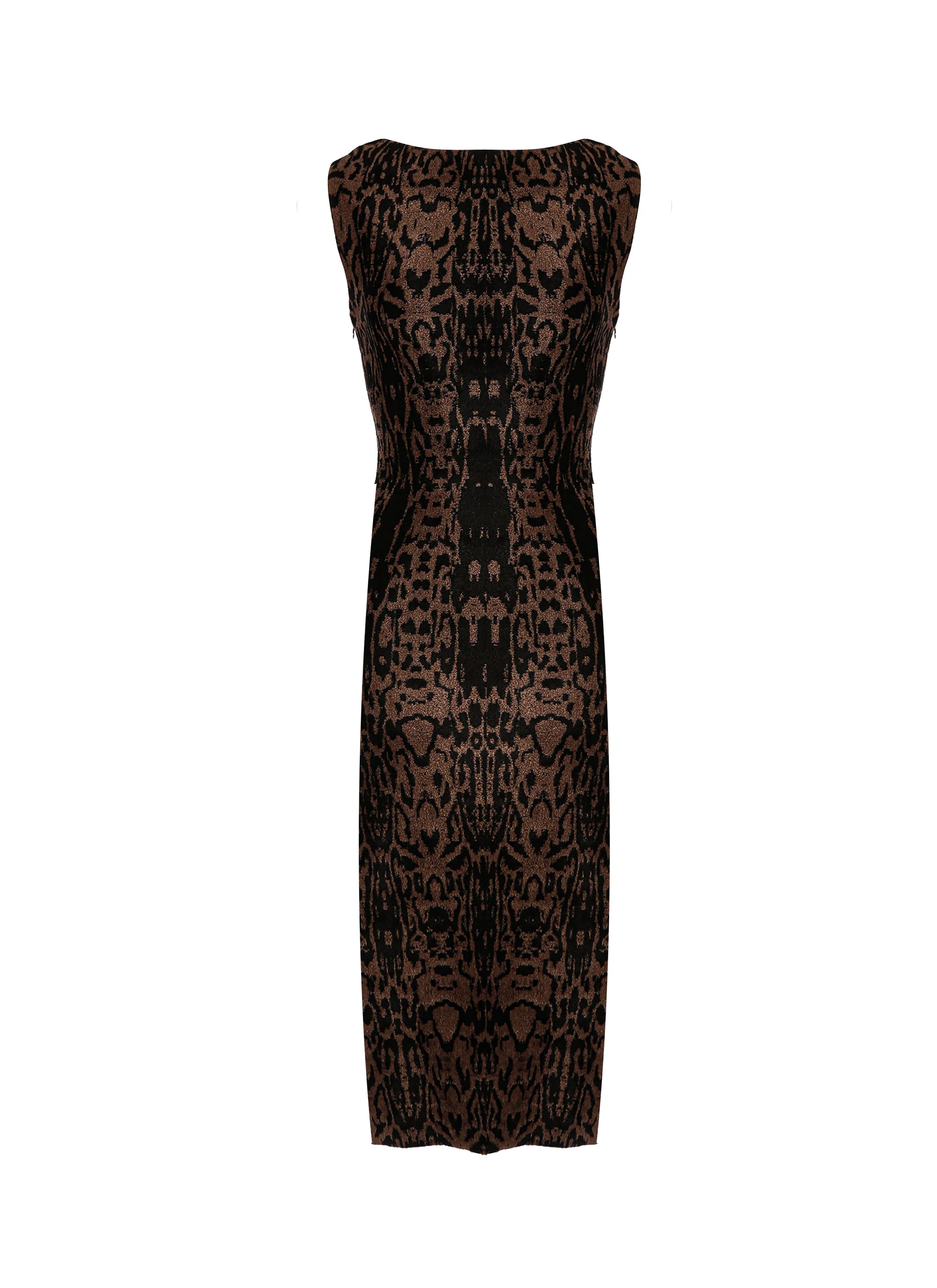 Pantera sleeveless dress - Black & Brown