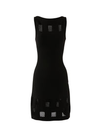 Sleeveless wool Finistrelle dress - Black