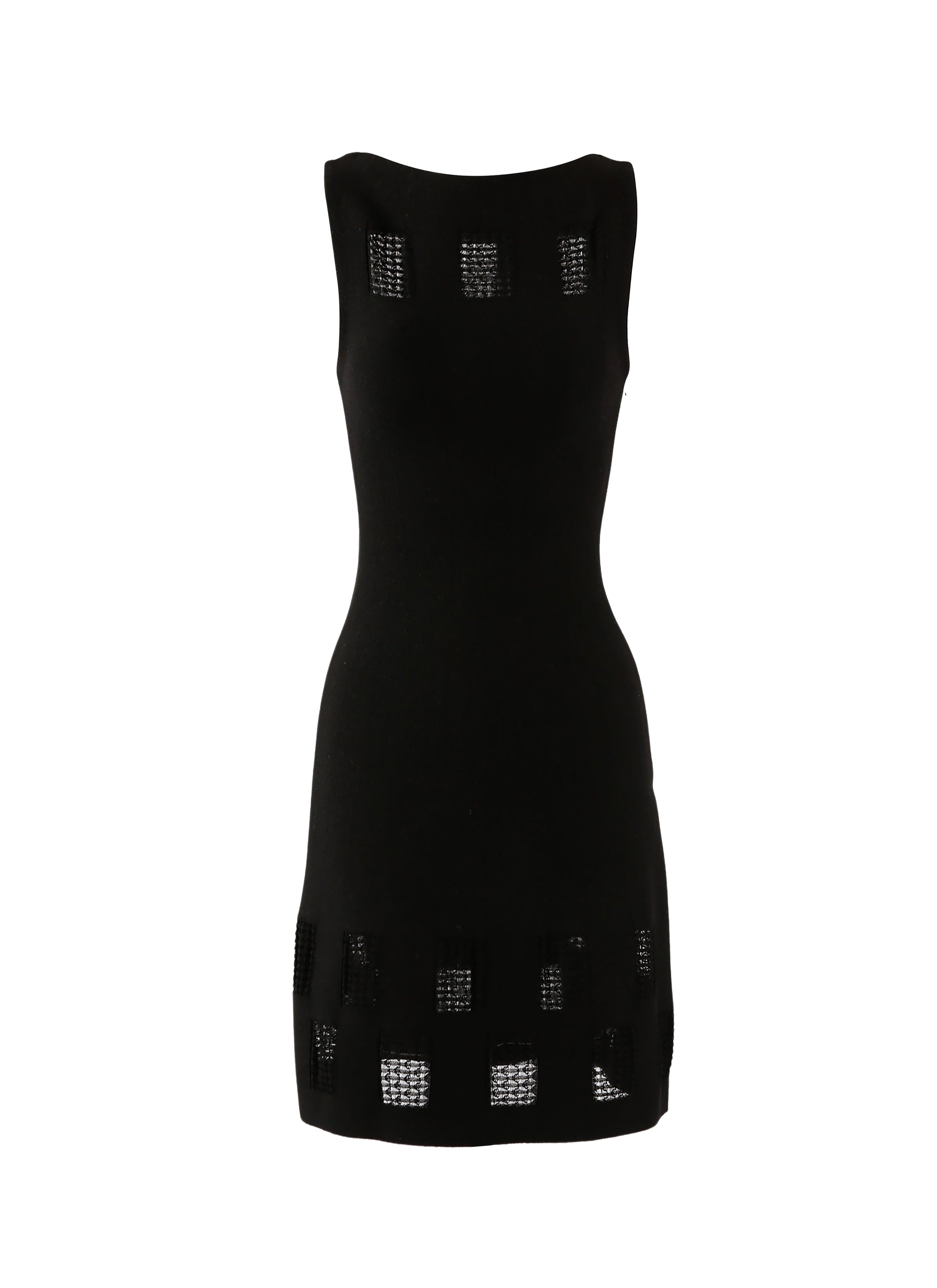 Sleeveless wool Finistrelle dress - Black