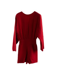 Supreme long-sleeved jumpsuit in wool - Ruby