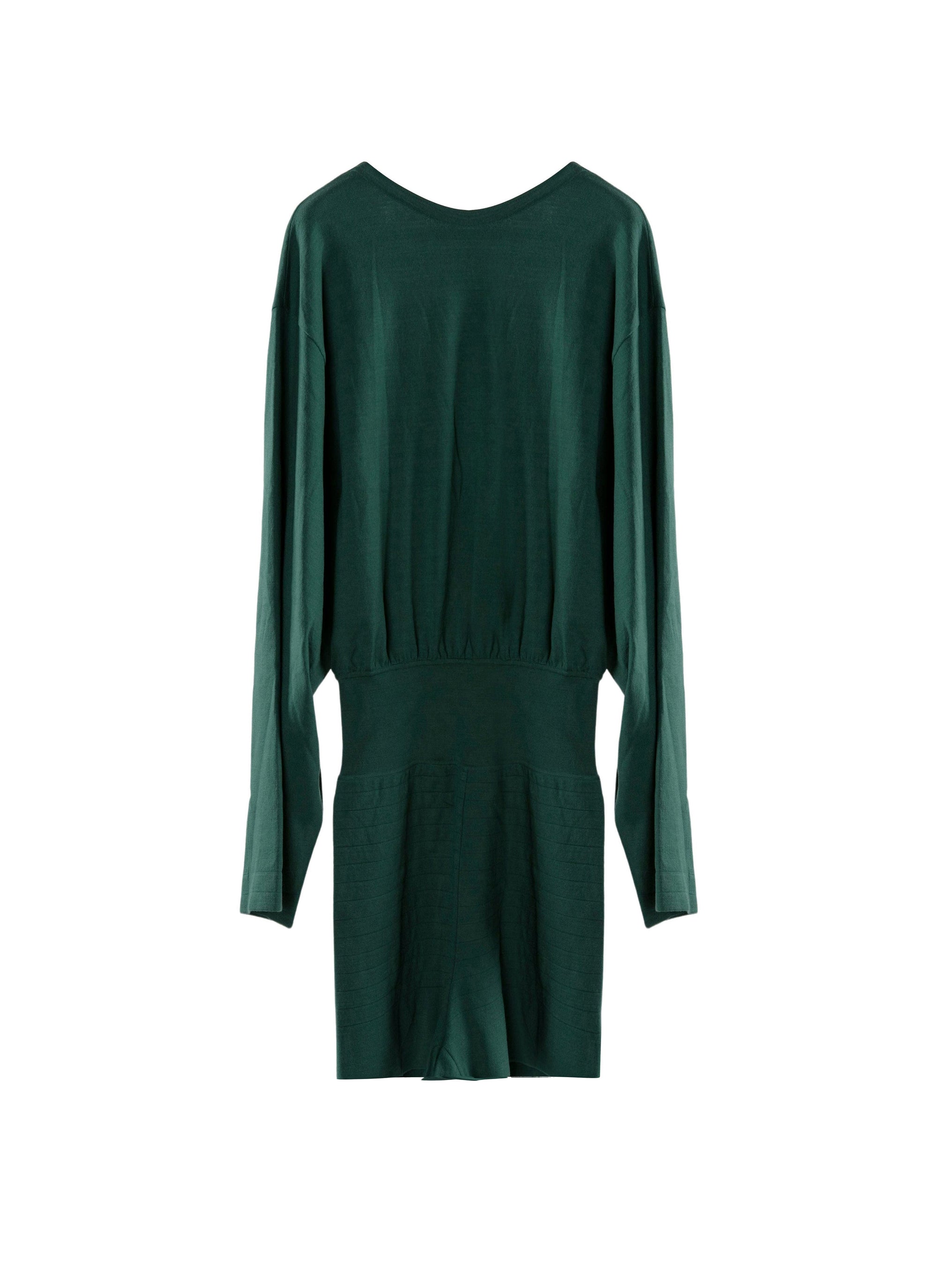 Supreme Wool Long Sleeve Playsuit - Empire Green