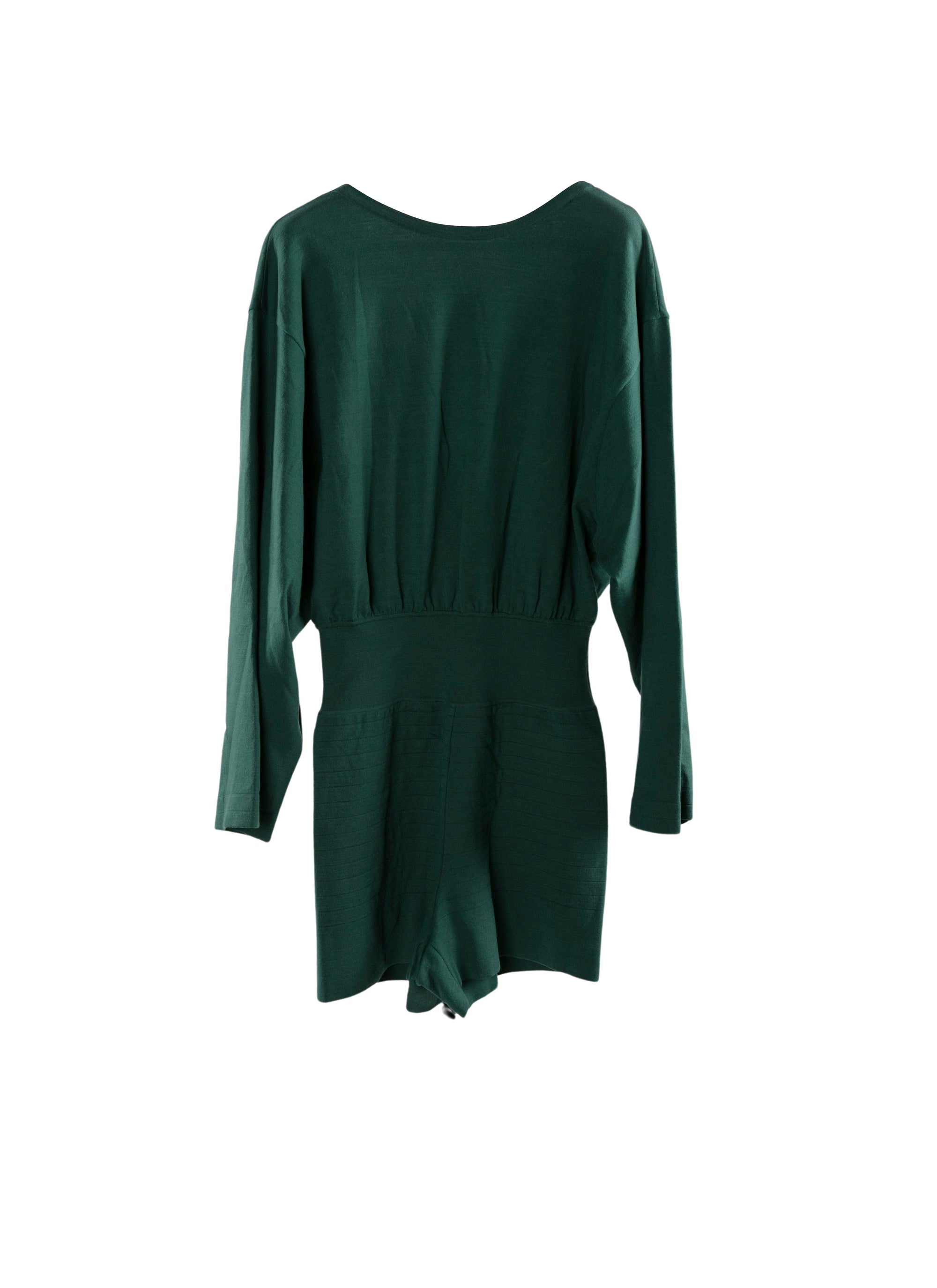 Supreme long-sleeved jumpsuit in wool - Empire Green