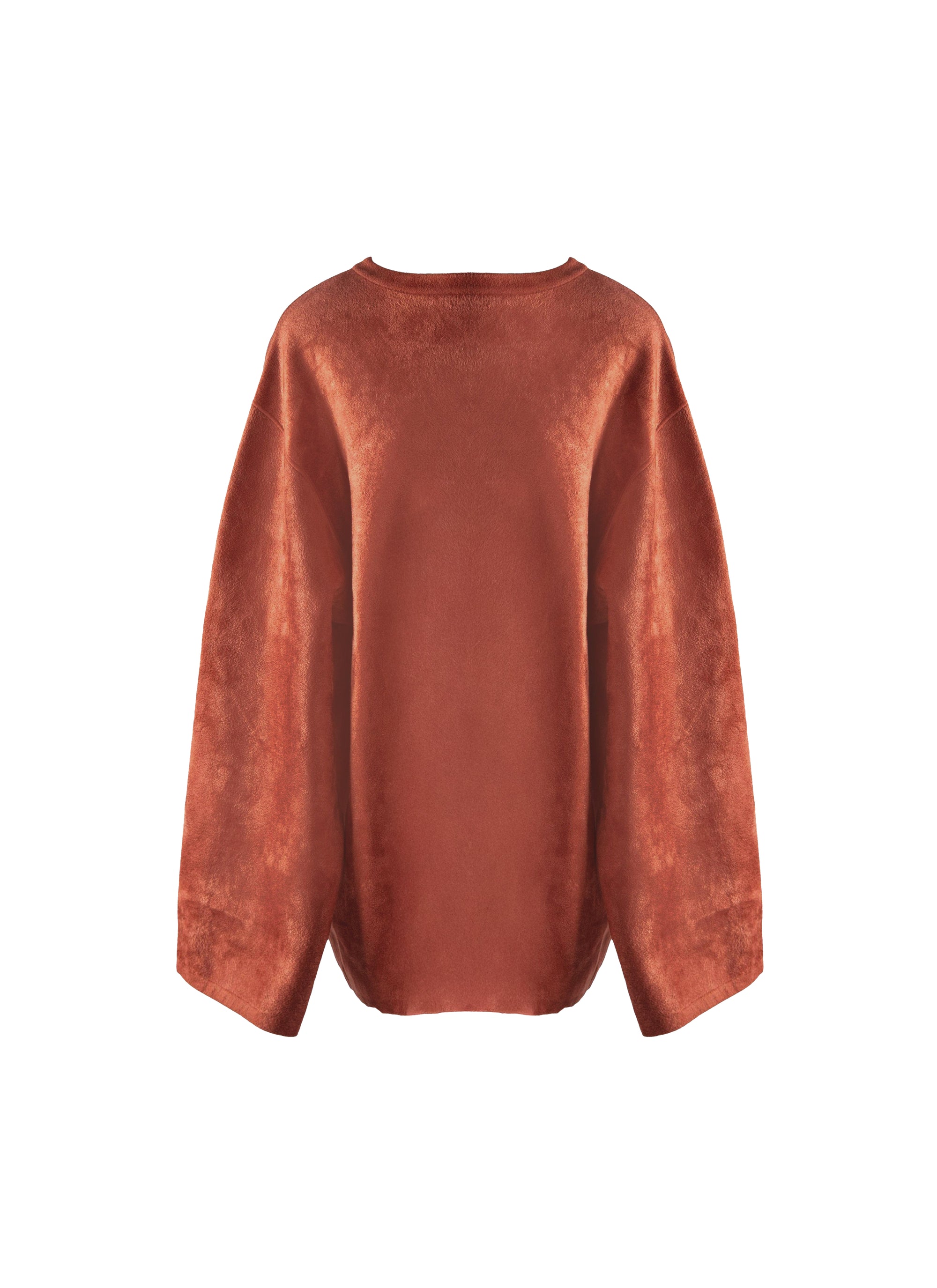 Long sleeve wool blend jumper - Caramel