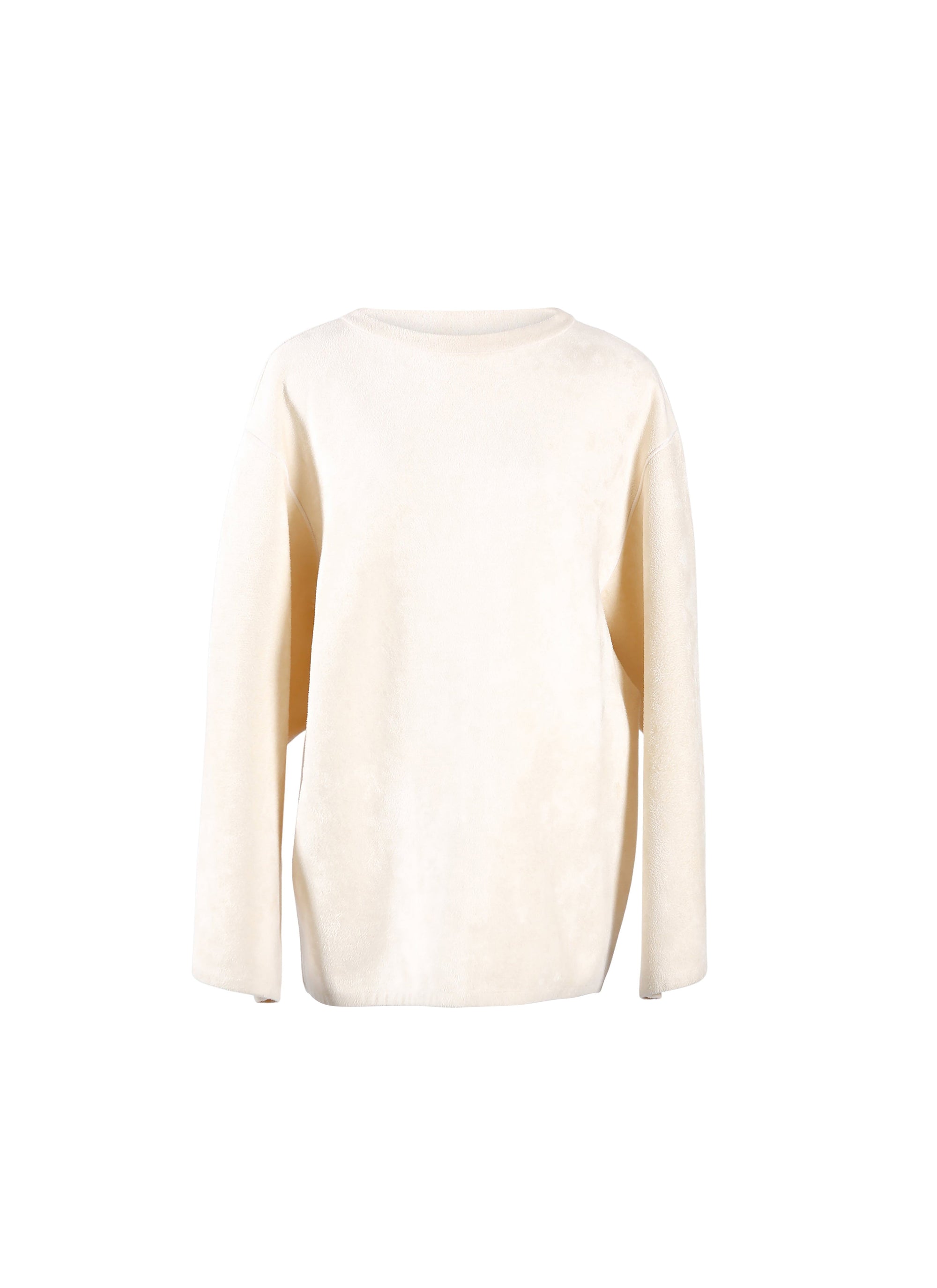Long sleeve jumper in iconic velvet - Nude