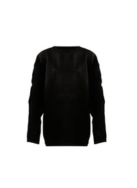 Cardigan à manches longues en maille - Noir