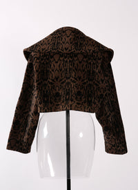 Pantera long-sleeved bolero - Black & Brown