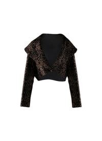 Pantera long-sleeved bolero - Black & Brown