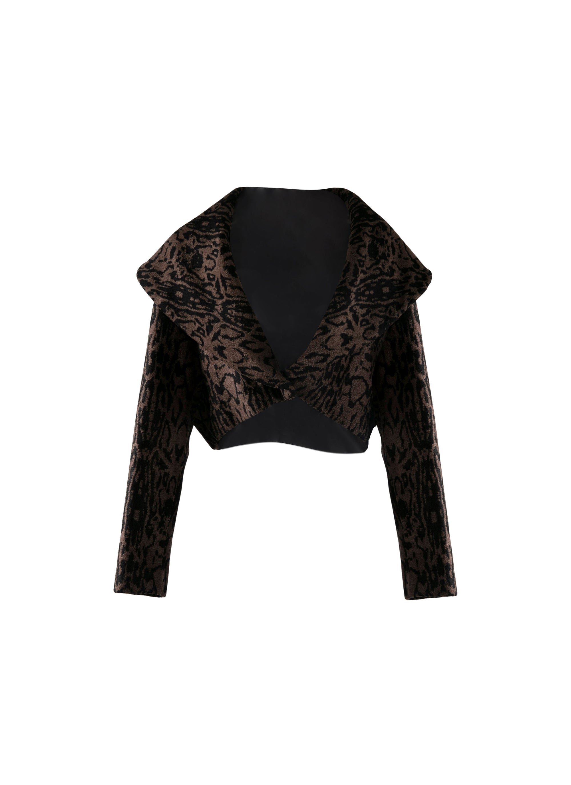 Pantera long-sleeved bolero - Black & Brown