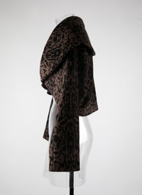 Pantera long-sleeved bolero - Black & Brown