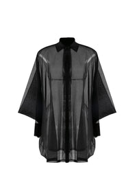 Chemise en soie - Noir