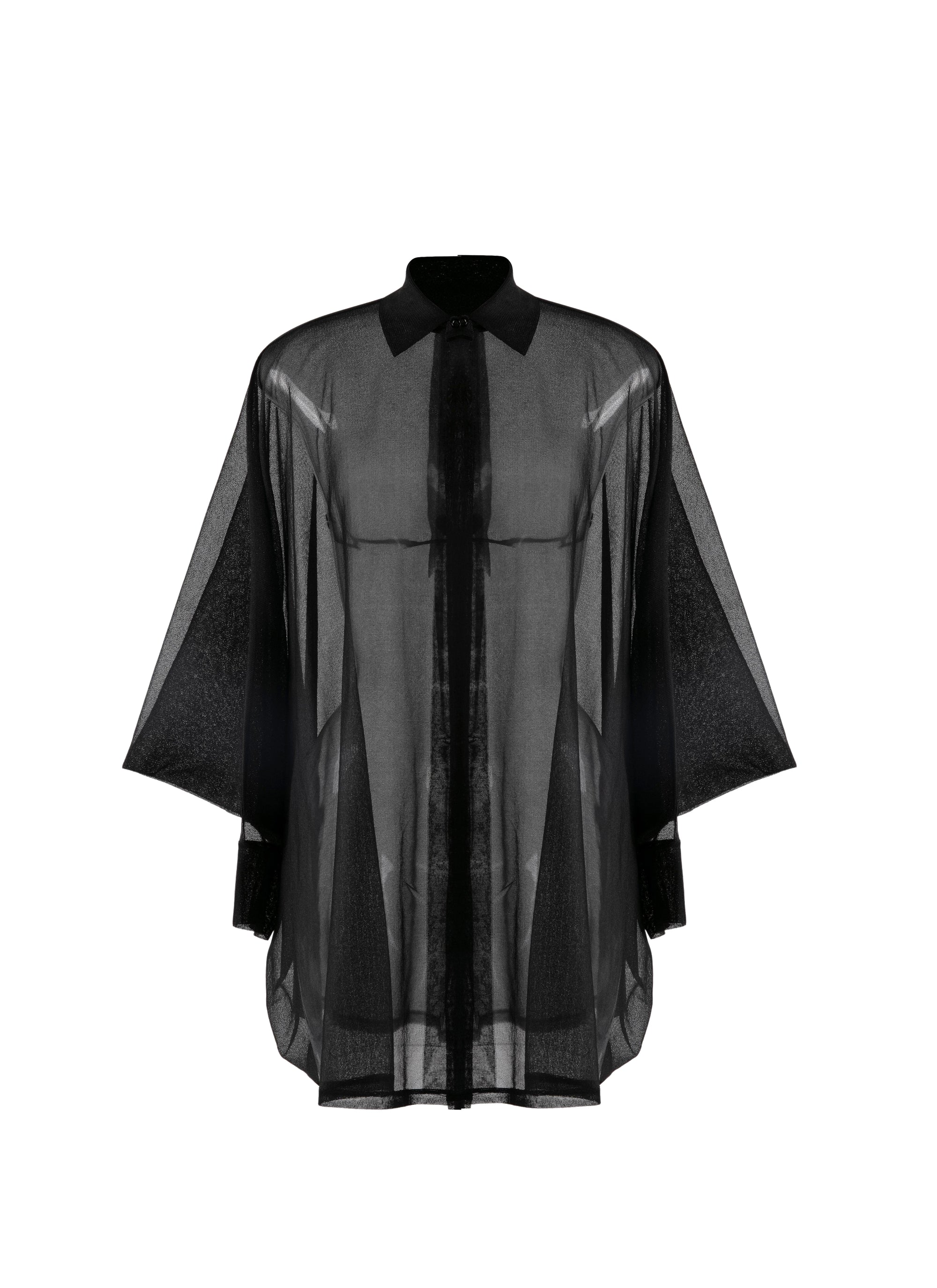 Chemise en soie - Noir