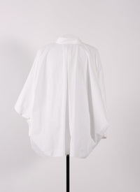 Shirt with batwing sleeves - Intense White