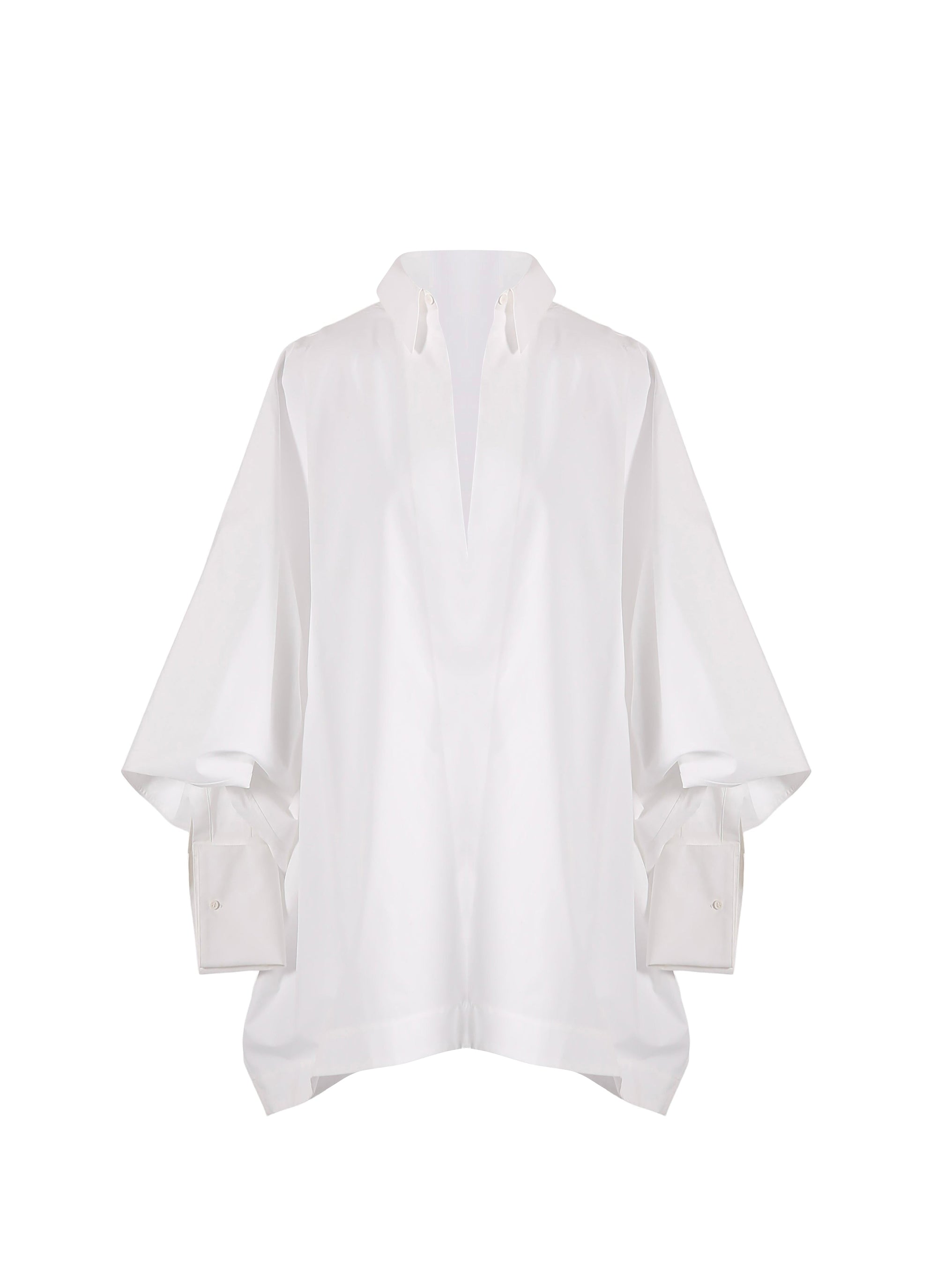 Shirt with batwing sleeves - Intense White