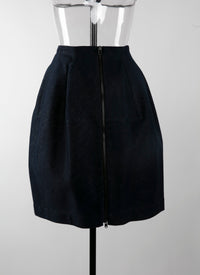 Denim ball skirt - Silver