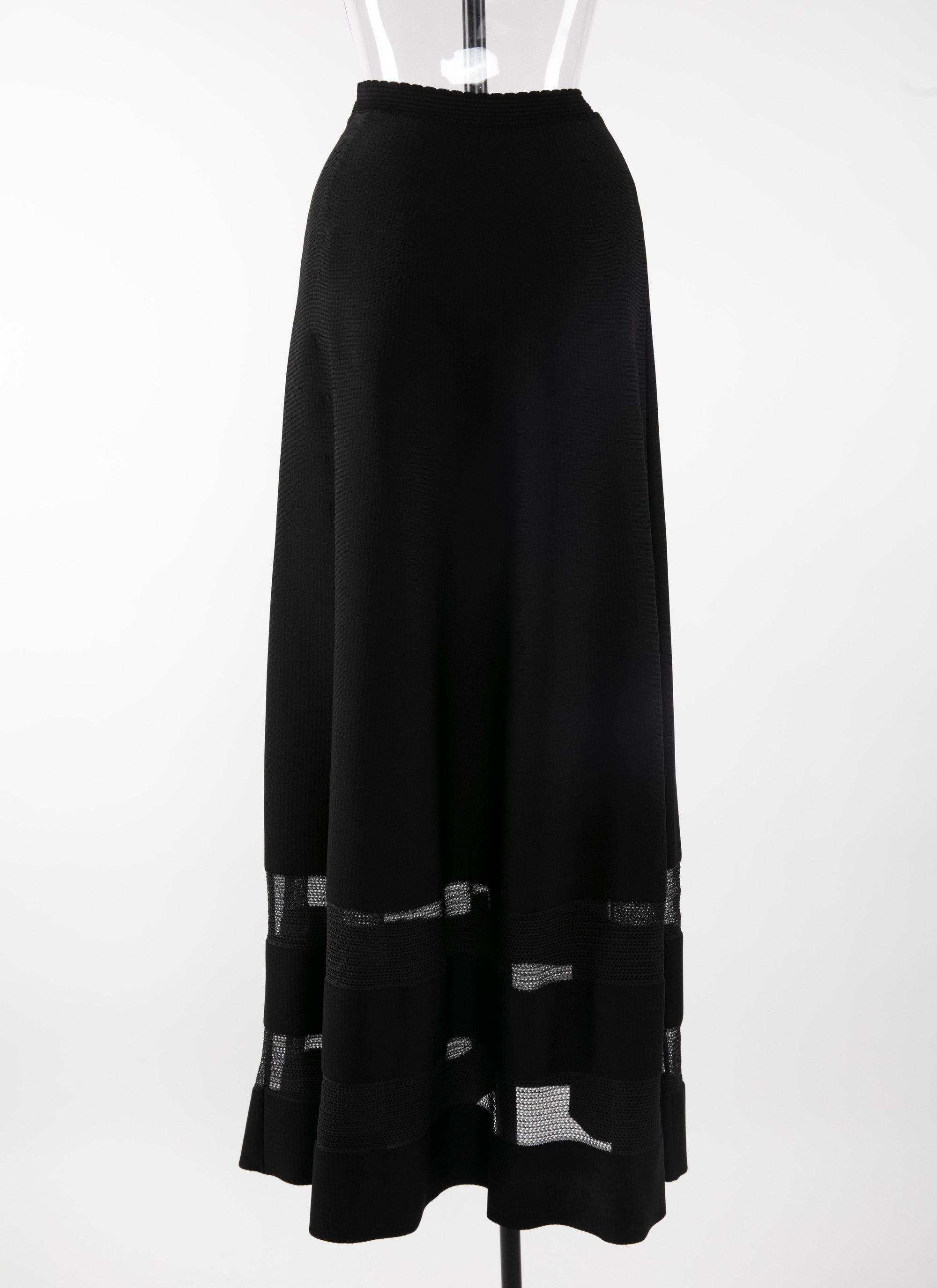 Mansart knitted skirt - Black intense