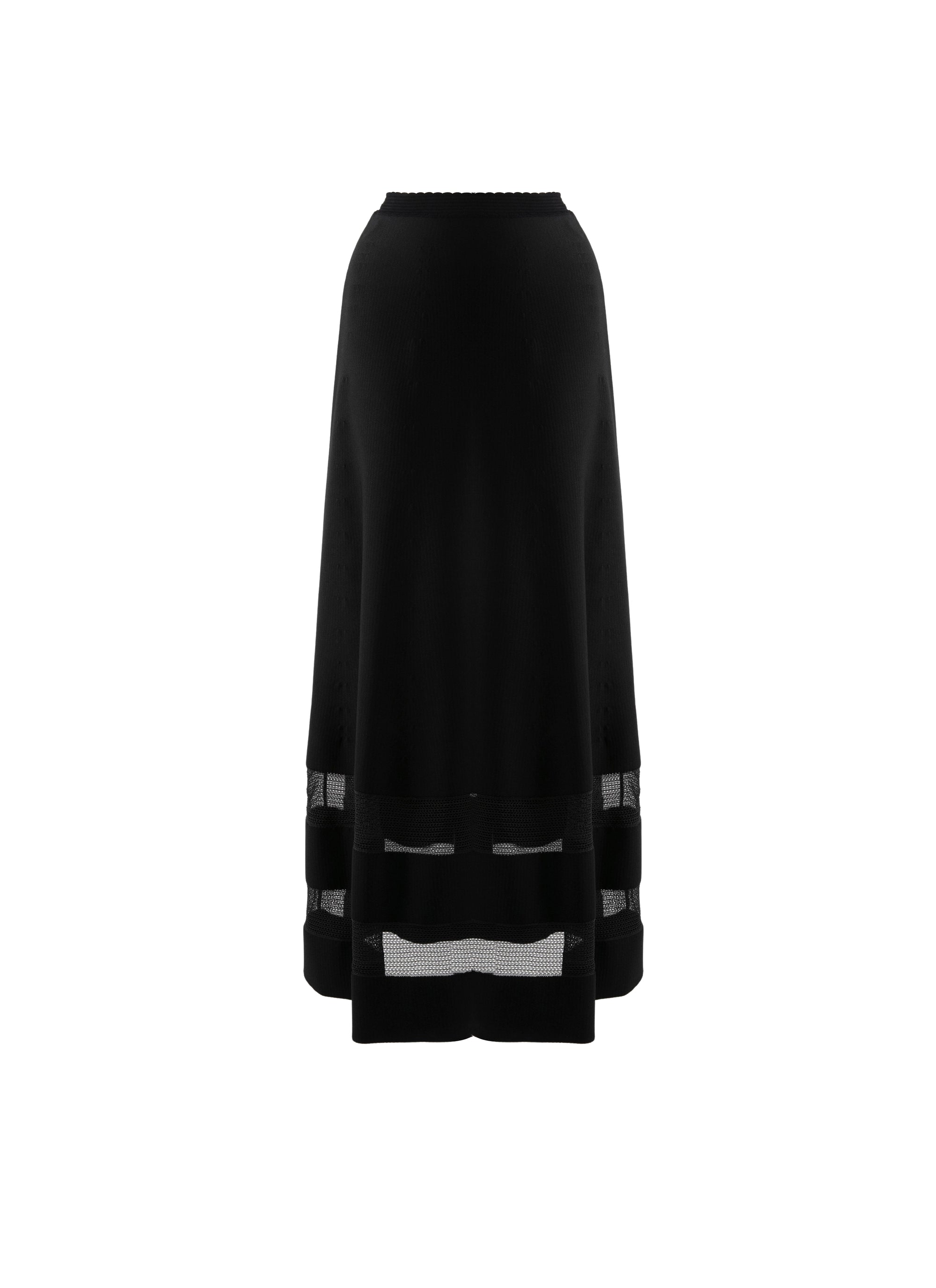 Jupe Mansart en maille - Noir