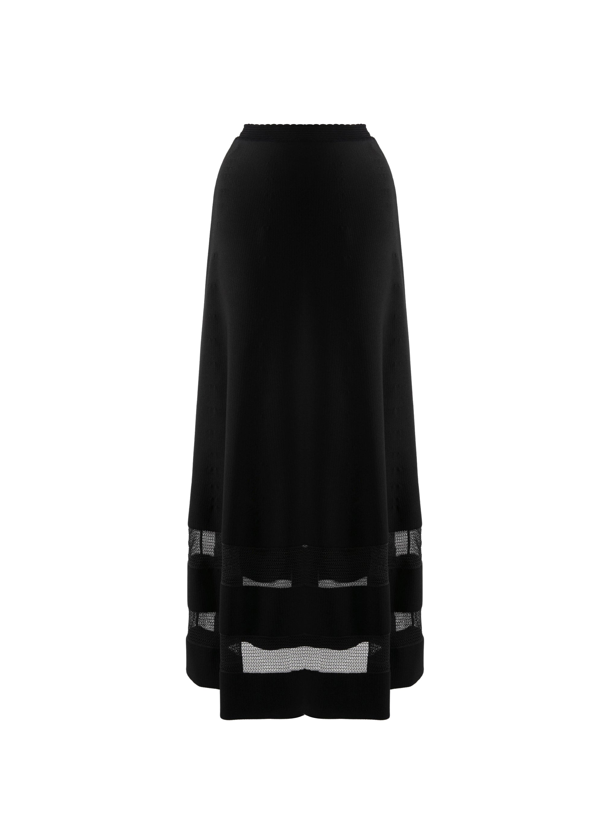 Mansart knitted skirt - Black intense