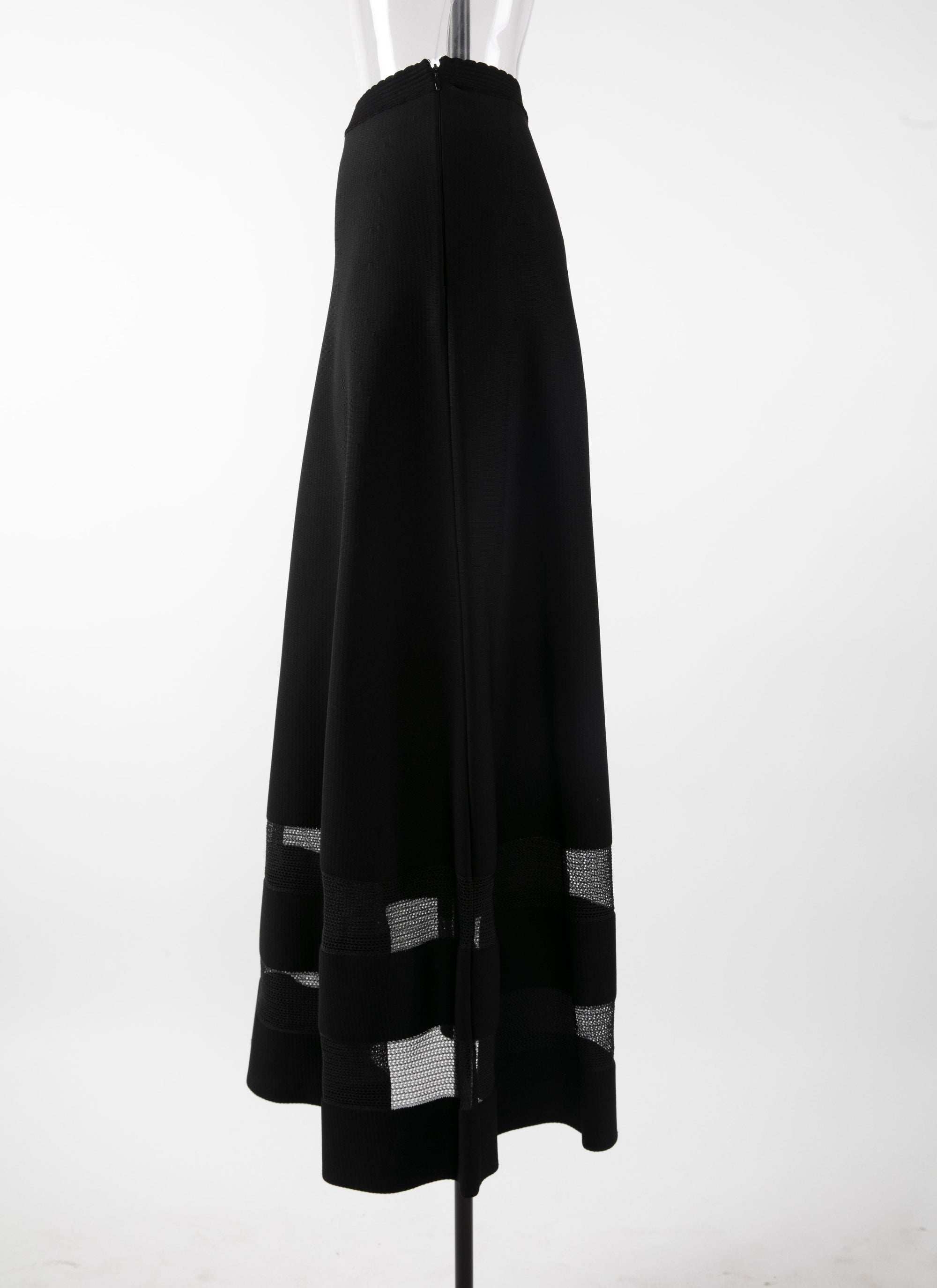 Mansart knitted skirt - Black intense
