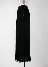 Falbalas long skirt - Black intense