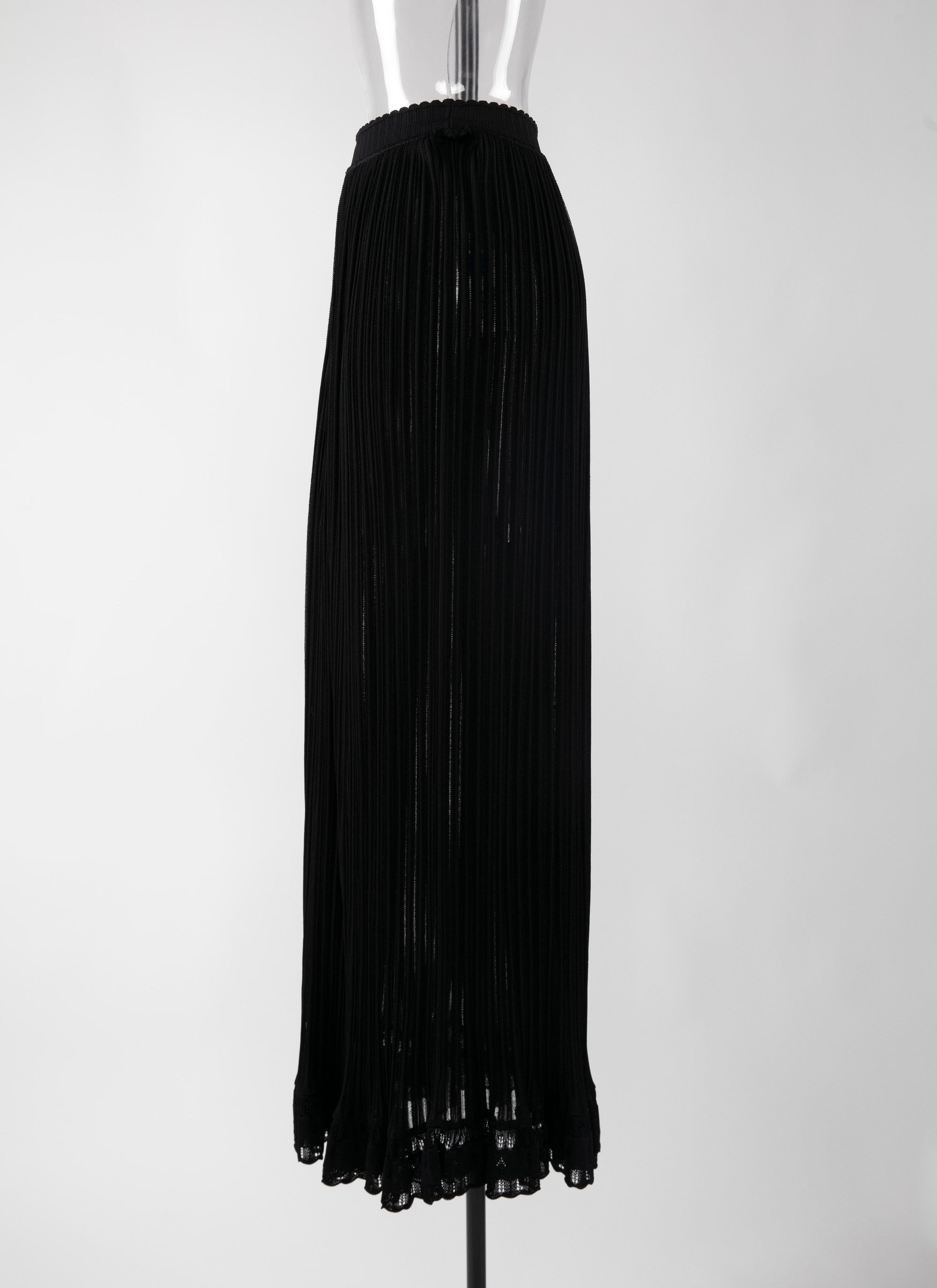 Falbalas long skirt - Black intense