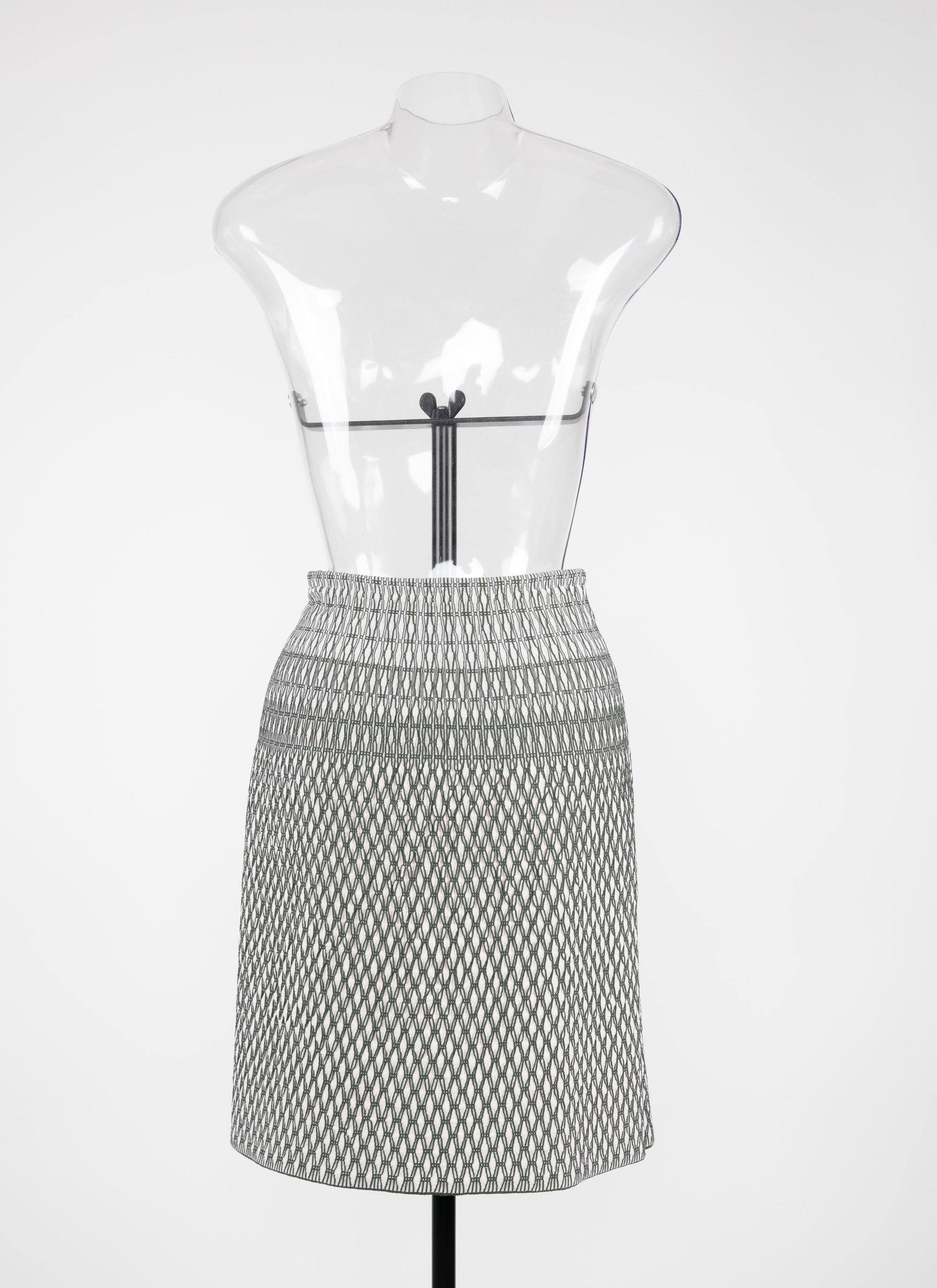Rocaille Skirt - Ivory & Green