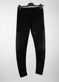 Brocade leggings - Black intense