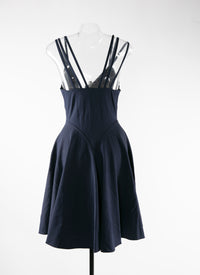 Short dress with triple straps - Night