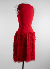 Robe sans manches Houpette - Ecarlate
