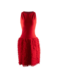Robe sans manches Houpette - Ecarlate