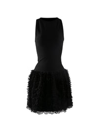 Houpette sleeveless mini dress - Black intense