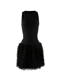 Houpette sleeveless mini dress - Black