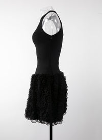 Houpette sleeveless mini dress - Black intense