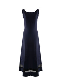 Robe sans manches Mansart en maille - Nuit
