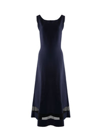 Robe sans manches Mansart en maille - Nuit