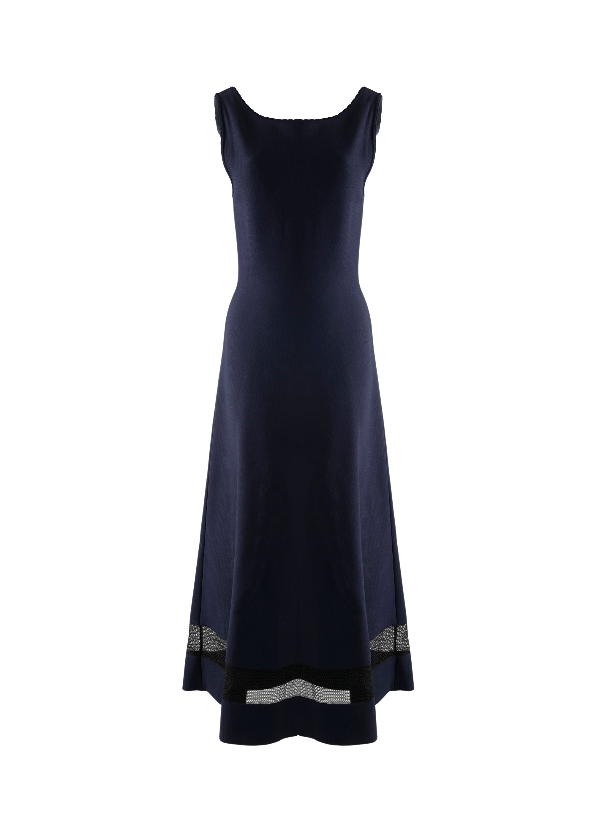 Robe sans manches Mansart en maille - Nuit